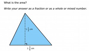 What is the area?Write your answer as a fraction or as a whole... | Filo
