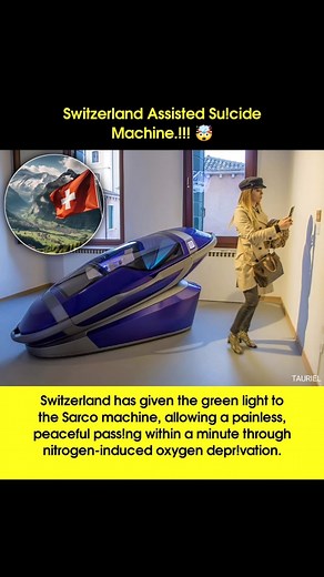 8.6K views · 217 reactions | Switzerland Approved Sarco Machine for Assisted Su#cide Switzerland approved the Sarco machine, allowing a p#inless, peaceful p#ssing within a minute through nitrogen-induced oxygen depr#vation. A major step in end-of-l#fe autonomy. #SarcoMachine #Switzerland | DrNoble Arya | Facebook