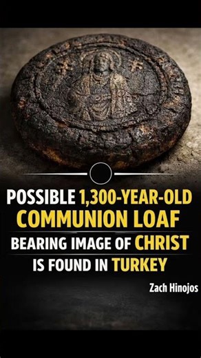 1,300-YEAR-OLD CHRIST BREAD UNEARTHED! 🥖✝️ Ancient Communion Loaf Bears Jesus Image Turkey Miracle