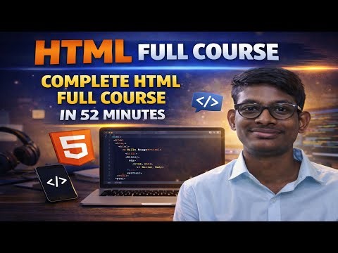 HTML FULL COURSE IN TELUGU | HTML COMPLETE COURSE IN ONE VIDEO | HTML IN TELUGU