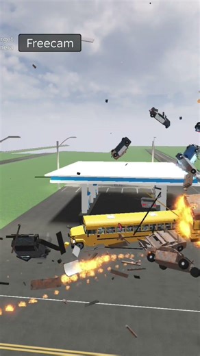 average day in America #roblox #carcrashstudio #cars #funny