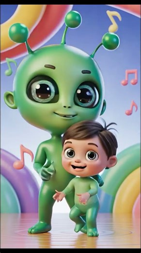Watch This Adorable Alien Steal the Show 👽🌈 #dance #shorts #wholesome