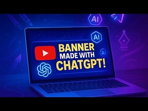 How to Create a YouTube Banner Using ChatGPT (AI Image Tool Tutorial)