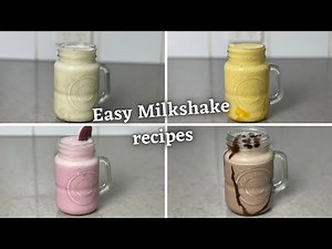 4 types of milkshake recipes | TRY IT at home