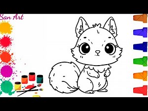 How to draw a cute squirrel | step by step