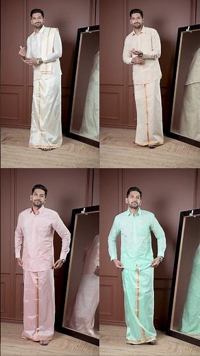 Wedding-ready in just one step—matching dhoti sets for men!🔥🔥 #dhoti #menswear #shorts #trending