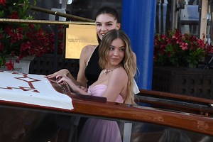 Sydney Sweeney Wears a Sweet Ballet Pink Gown for the Bezos Wedding