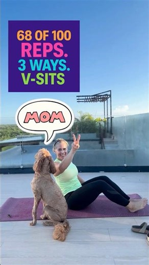 Day 68 | V-Sit Core Workout 💥 Single, Double + Extensions | 100 Days of Movement (Doodle Approved!)