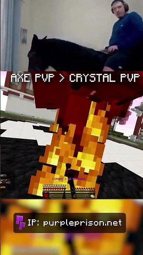 Minecraft PvP is easy! IP: purpleprison.net #minecraft #gaming #pvp