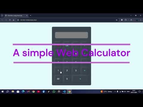 How to make a Simple Web Calculator