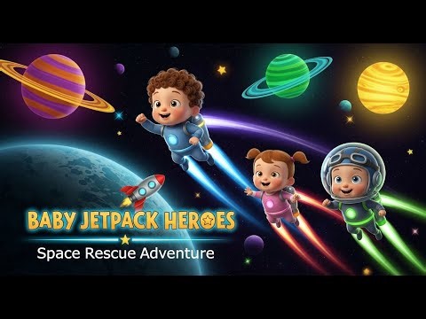 Baby Jetpack Heroes 🚀✨ Space Rescue Adventure