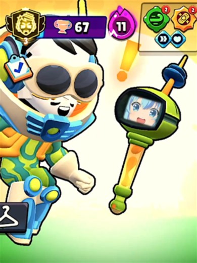 A nova skin do Gray Vendaval que vai estar chegando na próxima temporada. Ele tem efeitos de finalização, resurgimento e até novas falas. Pois é! 👀 Infelizmente a skin não vem com pins ou ícone de jogado... F Ela custa 300 gemas mas vc pode conseguir de gráça nos drops da temporada de agosto. Boa Sorte! 🍀 - #brawlstars #brawl #bs #fyp