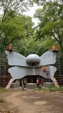 Renovation butterfly shaped building