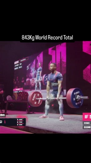 Future of Powerlifting on Instagram: "323Kg World Record squat 200kg bench 320kg Deadlift 843kg World Record Total for 74kg @the74kg"