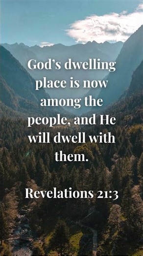 Revelation 21:3 – God Dwells With Us | Powerful Scripture of Hope, Comfort & New Beginning #shorts