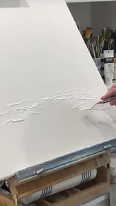 305K views · 5.6K reactions | Saturdays Workshop, applying gesso with a palette knife to create rippled textures in the sea | Gaye clear paintings | Facebook