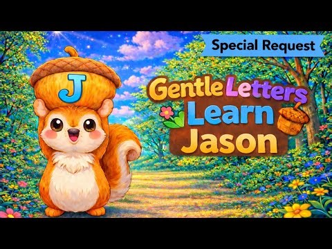 Jason Name Song | Kids Name Song| Learn to Spell Jason | Gentle Letters Studio