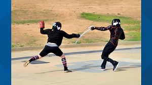 Midland Sword School teaching HEMA fencing to students