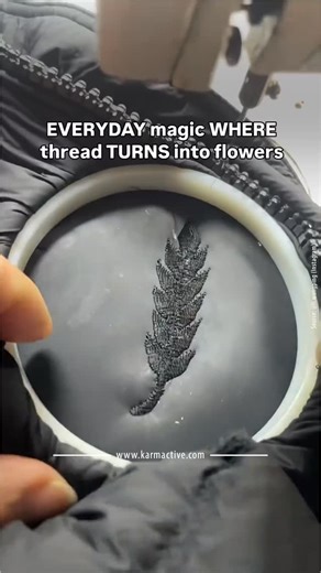 Karmactive on Instagram: "Transforming a simple thread into delicate floral art requires patience and precision. This hand embroidery technique showcases how French knots create dimensional flower centers through wrapping thread around a needle multiple times before securing it into fabric. The method allows crafters to build texture and depth in their designs, with each wrap adding volume to the finished piece. This traditional needlework skill has been passed down through generations, offering