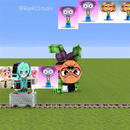 Continuous singing challenge with Sprunki Hatsune Miku!