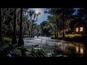 Swamp Sounds at Night – Frogs, Crickets & Forest Ambience for Relaxation | 1 Hours