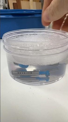 Remove pitch and resin for clean cuts with Rockler’s Router Bit and Blade Cleaning Kit