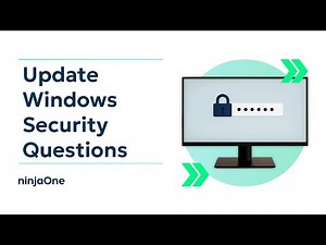 Updating Security Questions for Local Accounts in Windows 10 & 11 (w/ SCREEN RECORDING)