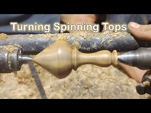 Making a spinning top on the lathe | Turning Techniques for Crafting Spinning Tops