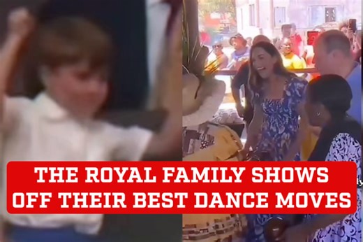 Kate Middleton dancing in a viral video that shows the royal family's best moves