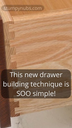 350K views · 3.3K reactions | This new technique makes drawer building SOO SIMPLE!!! #woodworking #woodworkingtips #stumpynubs | Stumpy Nubs Woodworking Journal | Facebook