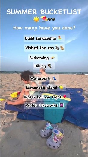 Check off these fun summer activities with your kids! 🕶️