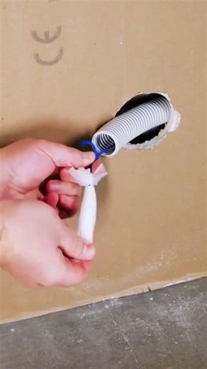 Quick way to pull cable in pipe #shorts