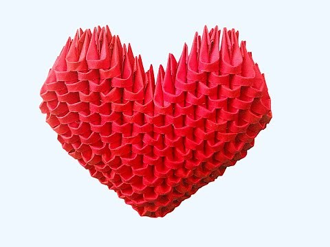 3D Origami Heart Tutorial