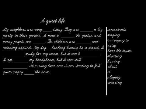 Elementary English A2 Dictation "A quiet life" | Listening & Spelling Practice