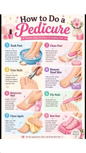 Easy Pedicure at Home 🦶💕 | Simple Foot Care Routine
