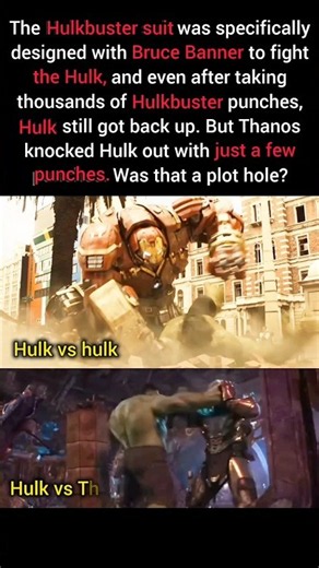 Hulk Survived Hulkbuster But Lost to a Few Thanos punches? #shorts