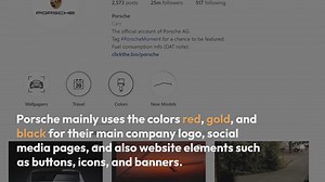 Porsche Color Palette HEX, RGB & HSL