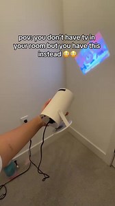 690K views · 1.2K reactions | All Your Videos, Larger Than Life: Whether it’s the latest blockbuster, a binge-worthy series, or viral videos, enjoy them all in stunning HD. ✅ From Small Screen to Big Spectacle, Transform any wall into a cinema-quality screen Make every viewing a premiere event: https://uk.vision-beam.com/products/visionbeam-ultra-portable-smart-projector | Vision Beam | Facebook