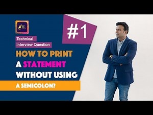 How to print a statement WITHOUT using a semicolon | Technical interview questions for freshers|ABC