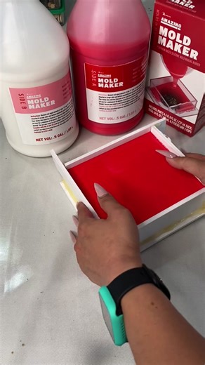 🔴 Made my own mold with the @Alumilite Mold Maker ! Mixing the silicone is SO EASY and Satisfying! Almost as satisfying as the unmolding! You can see the process of making this on the @alumiliteco page where @Kelly Johnson and I went live! If you want to try making your own use C0.DE “ANNIE” to save 💰 #moldmaking