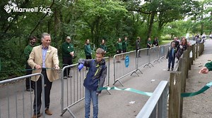 64K views · 1.1K reactions | Yesterday Marwell Wildlife welcomed back its first visitors since lockdown began in March. Members of zoo staff were so happy to see them they applauded them into the zoo - and one lucky lad got to cut the ribbon to declare it open again  | The News, Portsmouth | Facebook