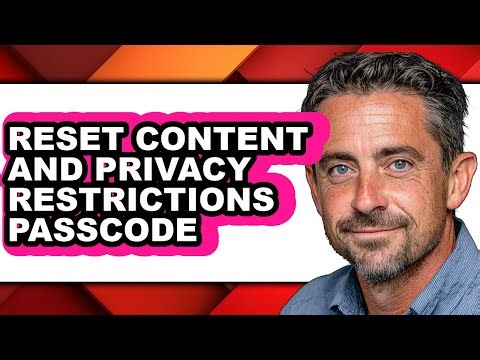 How to Reset Content and Privacy Restrictions Passcode - Step by Step