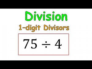 Long division with 1-digit divisors ||Math || LearningLogic
