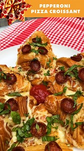 18K views · 69 reactions | Pepperoni Pizza Croissant! A fusion of pizza & pastry perfection 縷 | Chefclub GruB | Facebook