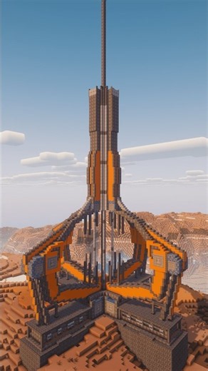 Working Space Elevator in Minecraft Create Aeronautics + Cosmonautics