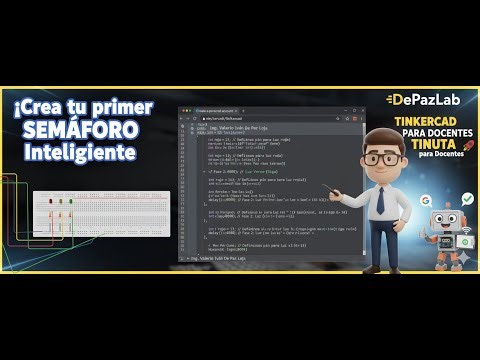 ¡Crea tu primer SEMÁFORO Inteligente con Arduino! 🚦 (Desde Cero en Tinkercad)