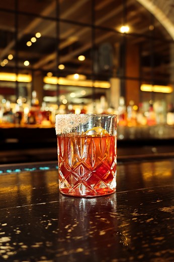 Hold the red button to order faster. 😉 The Texas Old Fashioned is calling your name! Smooth, strong, and perfectly crafted every time. | Bowl & Barrel