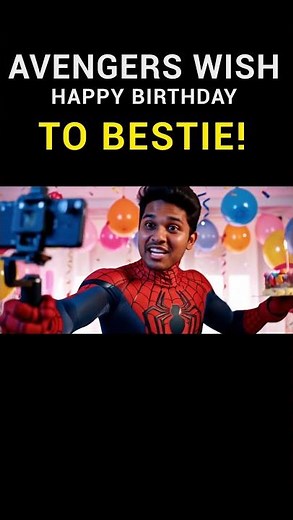 Avengers Wish My Bestie Happy Birthday | Epic Marvel Birthday Wishes #ai #avengers #marvel