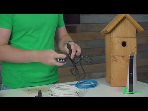 Bird Box Camera HD with Network Cable Connection | How to Set Up