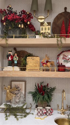 Christmas Shelf Styling that’ll make your home sparkle! ✨ I had so much fun decorating this cozy corner — comment MERRY to get all the details! 懶 #christmasdecor #holidayhomedecor #christmasshelf #cozyhome #neutralchristmas #holidaystyle #christmasinspo #festivedecor #homedecorideas #christmasaesthetic | Home Tech Essentials | Facebook